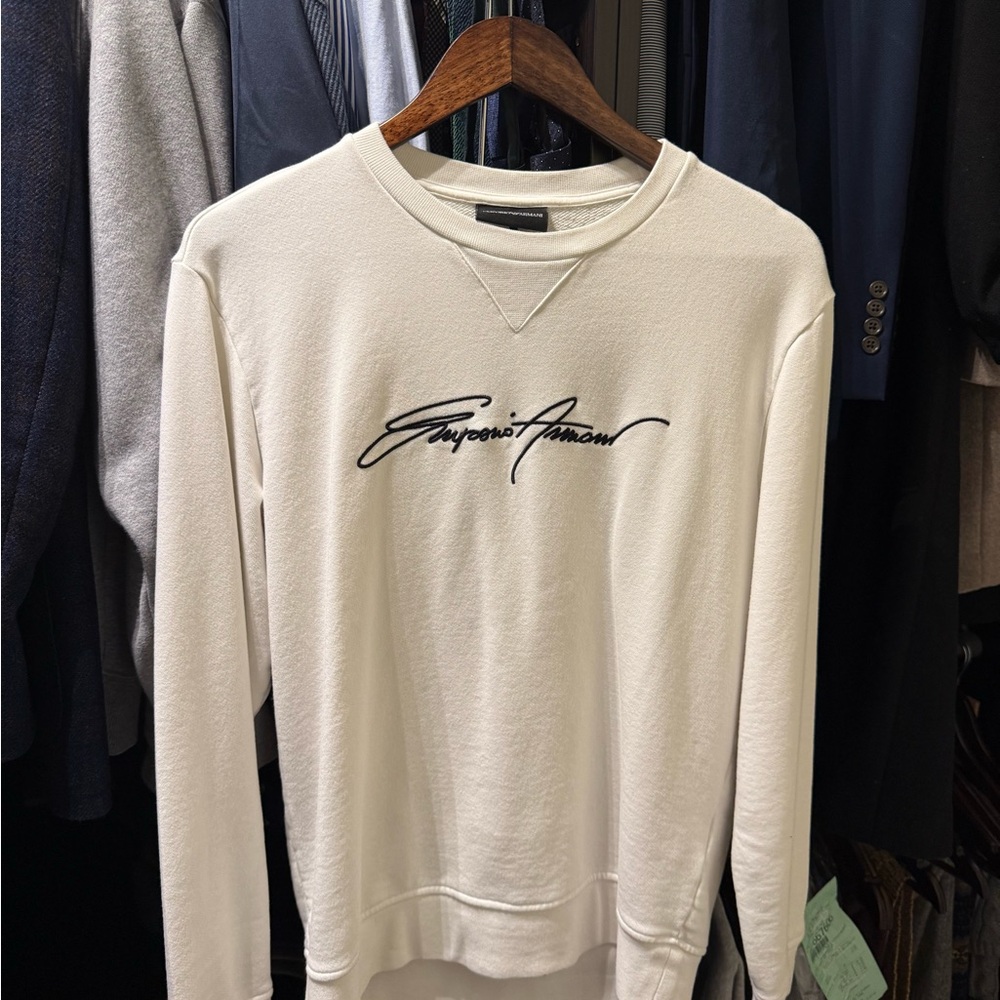 Emporio Armani Men's White Sweater